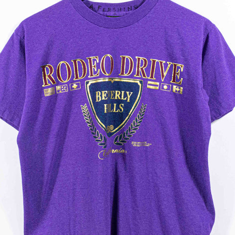 Rodeo Drive Beverly Hills Striped T-Shirt