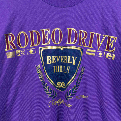 Rodeo Drive Beverly Hills Striped T-Shirt
