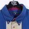 Color Block Striped Crest Button Down Shirt Hip Hop