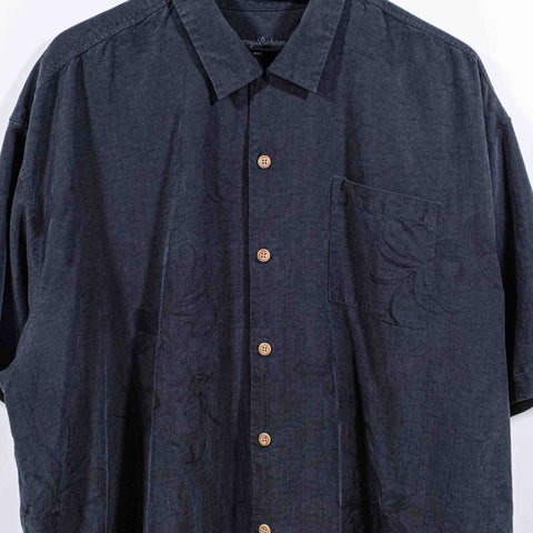 Tommy Bahama Silk Shirt Lucky Shores Casino Embroidered