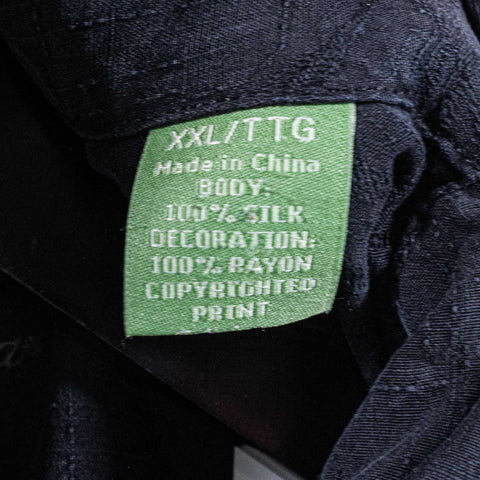 Tommy Bahama Silk Shirt Lucky Shores Casino Embroidered