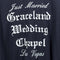 Just Married Graceland Wedding Chapel Las Vegas T-Shirt