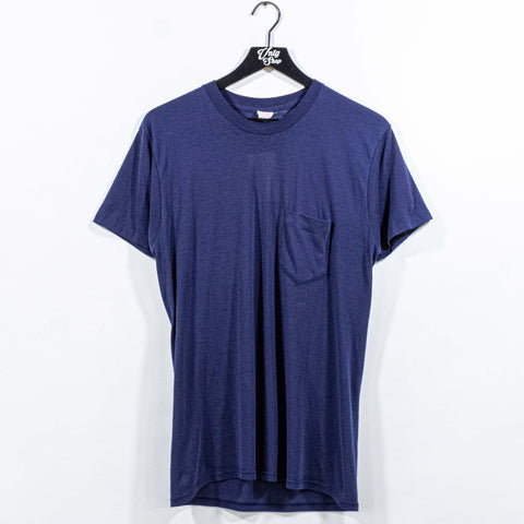 Blank Pocket T-Shirt Made in USA Single Stitch