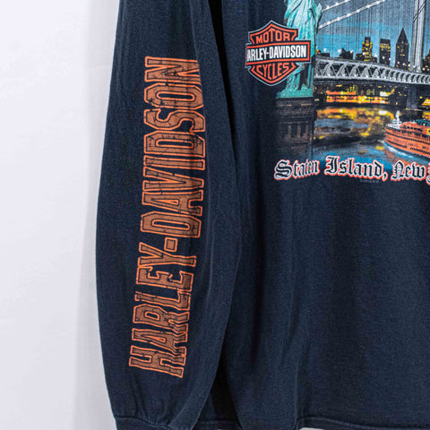 Harley Davidson Motorcycles T-Shirt Long Sleeve Staten Island