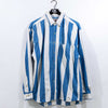 Striped Denim Button Down Shirt Double Impact