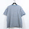 Striped Surf Skate Textured T-Shirt Basic Editions Grunge