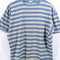 Striped Surf Skate Textured T-Shirt Basic Editions Grunge