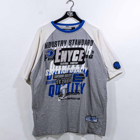 Enyce NYC Hip Hop AOP Embroidered T-Shirt Baggy