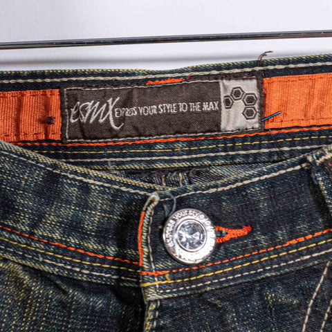 Overdyed Baggy Hip Hop Jeans Wide Leg