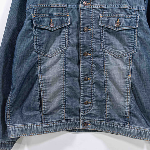 Route 66 Corduroy Trucker Jacket Denim