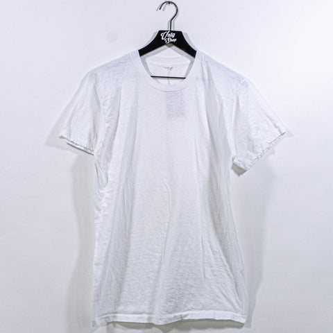 Blank White Single Stitch T-Shirt Made in USA