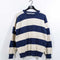 Striped Knit Sweater Chunky Preppy Lord & Taylor