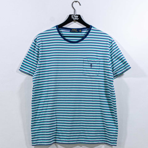 Polo Ralph Lauren Pony Striped Pocket T-Shirt Surf Skate