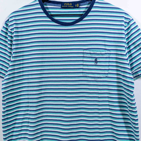 Polo Ralph Lauren Pony Striped Pocket T-Shirt Surf Skate