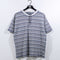 Marithe Francois Girbaud Striped Henley T-Shirt Surf Skate