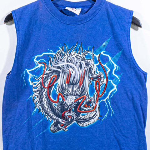 Mad Engine Dragon Flame Goth Sleeveless T-Shirt