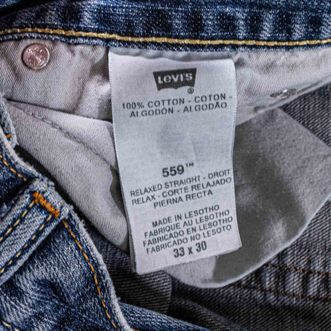 Levis 559 Relaxed Straight Jeans Skater Grunge