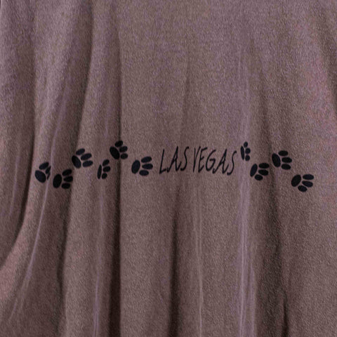 Crazy Shirts Chocolate Dyed T-Shirt Cat Footprints Las Vegas