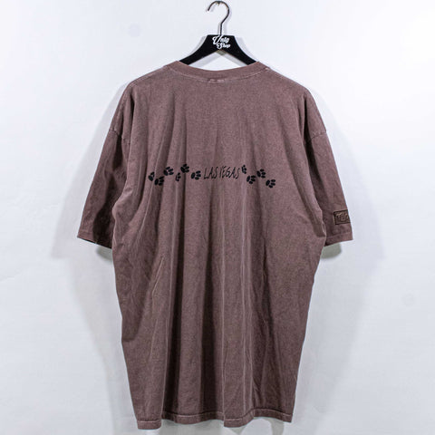 Crazy Shirts Chocolate Dyed T-Shirt Cat Footprints Las Vegas