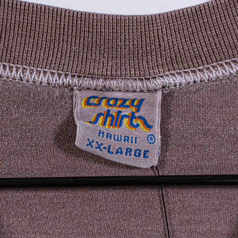 Crazy Shirts Chocolate Dyed T-Shirt Cat Footprints Las Vegas