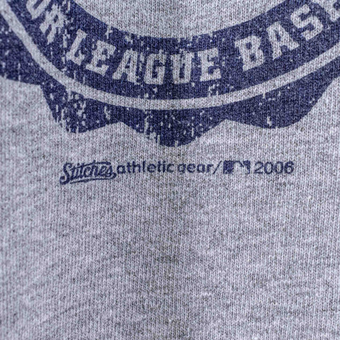 New York Yankees Crest Ringer T-Shirt MLB Baseball Stitches