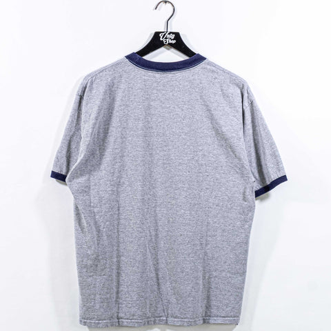 New York Yankees Crest Ringer T-Shirt MLB Baseball Stitches