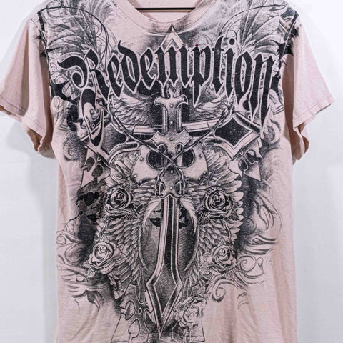 Cross Wings AOP T-Shirt Cyber Mall Goth Redemption