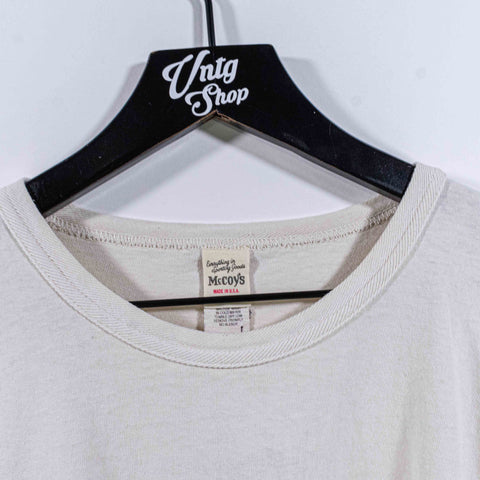 The Real McCoy's Blank White T-Shirt Made in USA