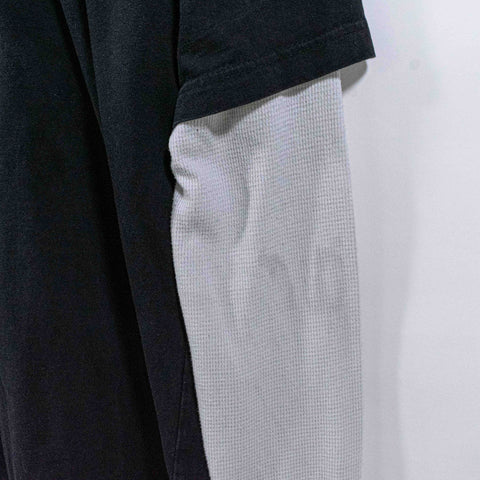 Miami Ink Tattoo Skull Layered T-Shirt Long Sleeve Mall Cyber Goth