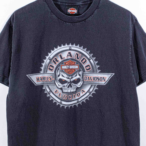 Harley Davidson Motorcycles T-Shirt Orlando Skull Biker Grunge