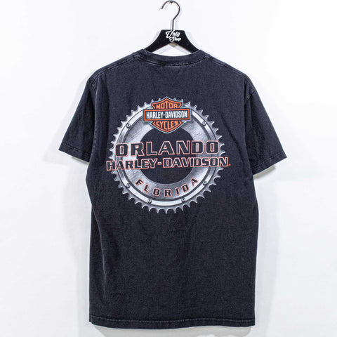 Harley Davidson Motorcycles T-Shirt Orlando Skull Biker Grunge
