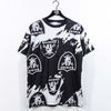 Oakland Raiders AOP Splash T-Shirt Single Stitch