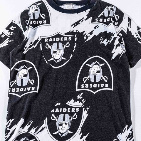 Oakland Raiders AOP Splash T-Shirt Single Stitch