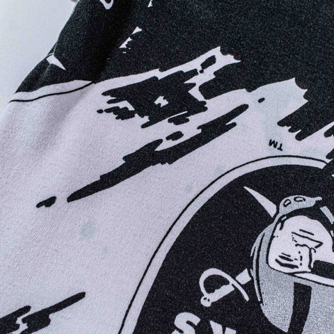 Oakland Raiders AOP Splash T-Shirt Single Stitch