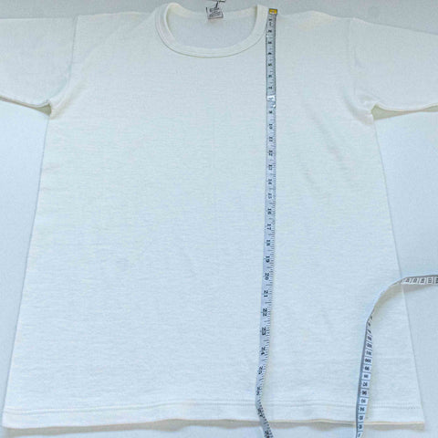 Bianco Perla Cotton Wool T-Shirt Made in Italy Basic