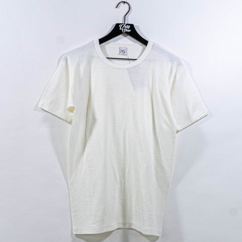 Bianco Perla Cotton Wool T-Shirt Made in Italy Basic