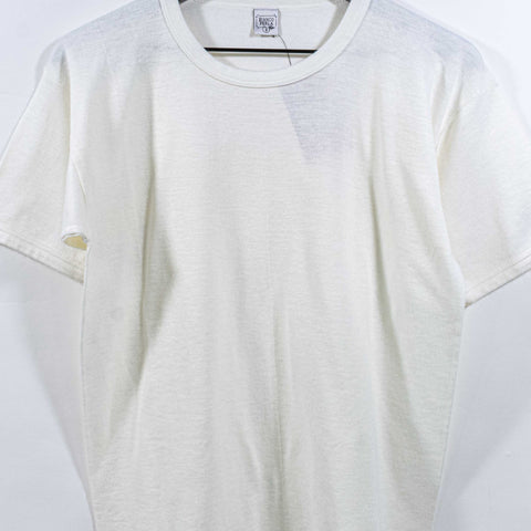 Bianco Perla Cotton Wool T-Shirt Made in Italy Basic