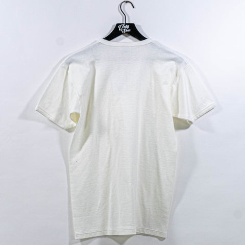 Bianco Perla Cotton Wool T-Shirt Made in Italy Basic