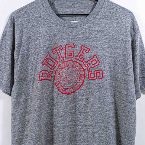 Rutgers University Crest T-Shirt Single Stitch