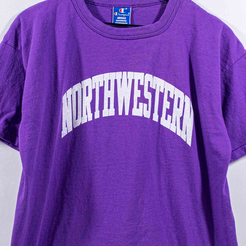 Northwestern University Champion T-Shirt Single Stitch Made in USA