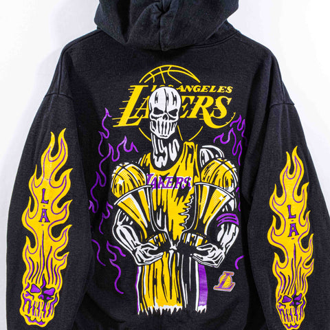 Warren Lotas Lakers NBA Championship Hoodie Sweatshirt Flame Reaper