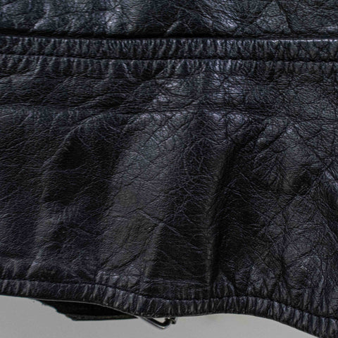 Wilsons Leather Biker Jacket Motorcycle Punk