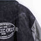 Pacific Flyer Embroidered Varsity Jacket Faux Suede