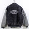 Pacific Flyer Embroidered Varsity Jacket Faux Suede