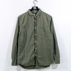 Buck Mason Draped Twill One Pocket Shirt Small Green BM13001