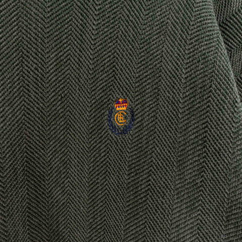 Chaps Ralph Lauren Crest Knit Sweater Hand Framed