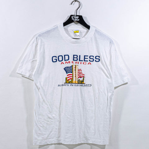 Twin Towers NYC God Bless America T-Shirt