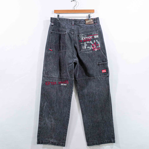 ENYCE NYC Carpenter Baggy Jeans Printed Hip Hop
