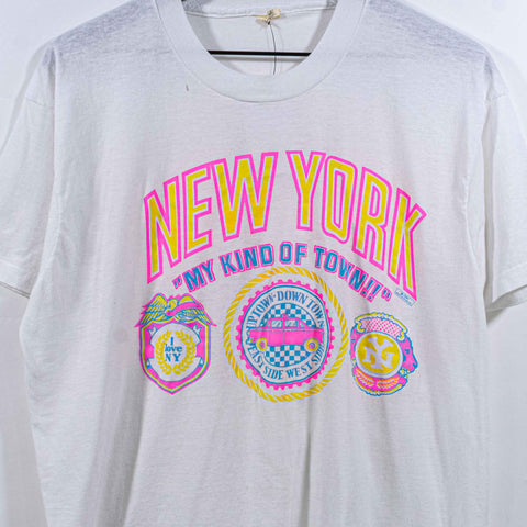 New York City Pop Art Crest T-Shirt Neon NYC