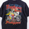 Daytona Beach Firefighters Motorcycle Biker Flame Skeleton T-Shirt